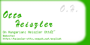 otto heiszler business card